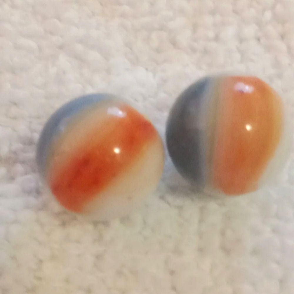 Akro "Patriot Marble Red Blue White Superman Patch Pepsi Logo 5/8" .62" set of 2